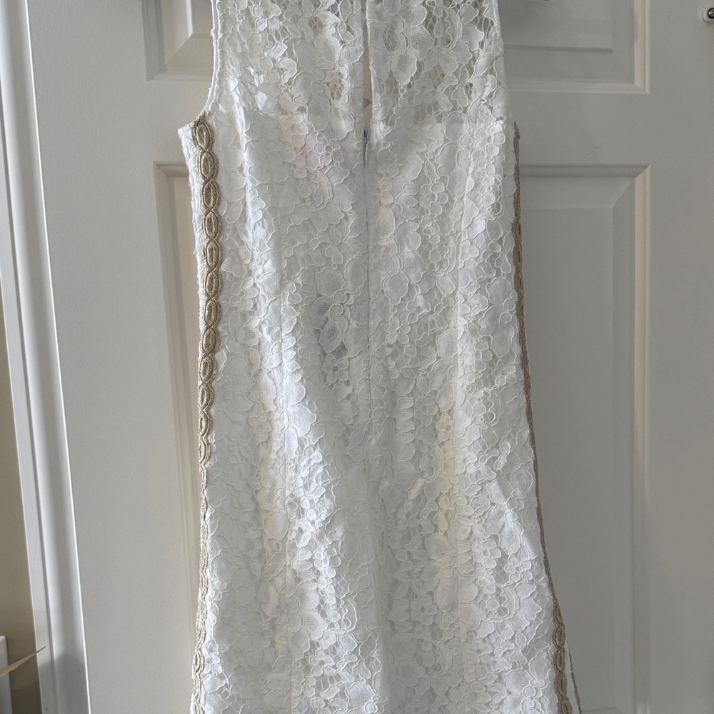 Lilly Pulitzer Mila Shift White Lace Dress